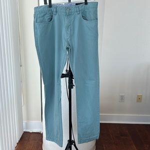 34x30 Sam’s Fifth Avenue Light Green/Blue chinos
